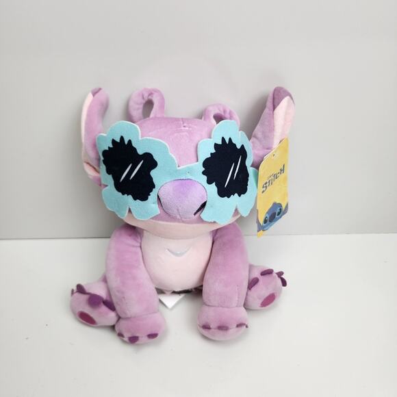 Disney's Lilo & Stitch Cute Pink Angel Cuddly Soft Smoochy Plush 12" Tall NEW - Picture 1 of 7